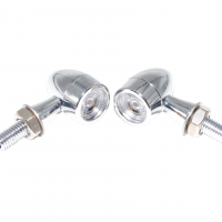 Поворотники LED для мотоцикла хромированные