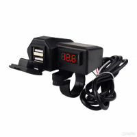 USB зарядное устройство на руль мотоцикла