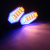 Поворотники LED с ДХО на мотоцикл черные