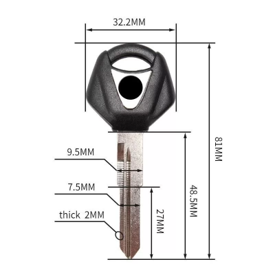 Заготовка ключа на мотоцикл Yamaha