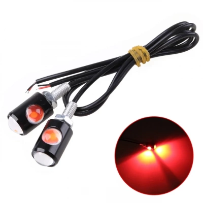 Поворотники LED красный свет черные